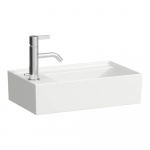 Praustuvas Laufen KARTELL 460x280x120 mm, su 1 anga maišytuvui kairėje, be perlajos, spalva - balta LCC (LAUFEN Clean Coat) 